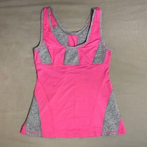 Lululemon pink & grey tank
